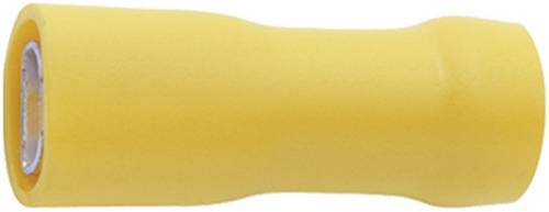 Klauke 8503V Flachsteckhülse Steckbreite: 4.8 mm Steckdicke: 0.8 mm 180 ° Vollisoliert Gelb