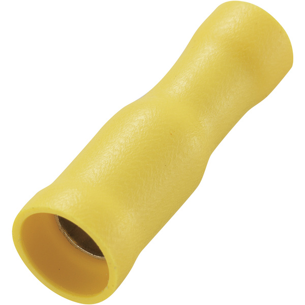 Cosse cylindrique femelle TRU COMPONENTS FRD5.5-195 739095 4 mm² 6 mm² Ø de la broche: 5 mm entièrement isolé jaune 50 pc(s)