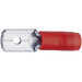 Klauke 8201C Flachstecker Steckbreite: 2.8mm Steckdicke: 0.5mm 180° Teilisoliert Rot