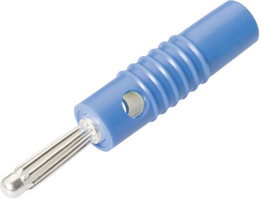 Schnepp L 4004 S BLAU Büschelstecker Stecker, gerade Stift-Ø: 4 mm Blau