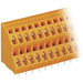 WAGO 736-308 2-tier terminal 2.50 mm² Number of pins (num) 16 Orange 1 pc(s)