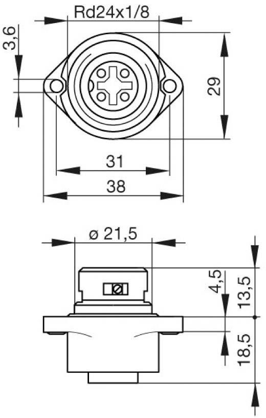 Hirschmann 932 321-100-1 932321100 Rundstecker Buchse, Einbau Gesamtpolzahl: 3 + PE Serie (Rundsteckverbinder): CA 1 St.