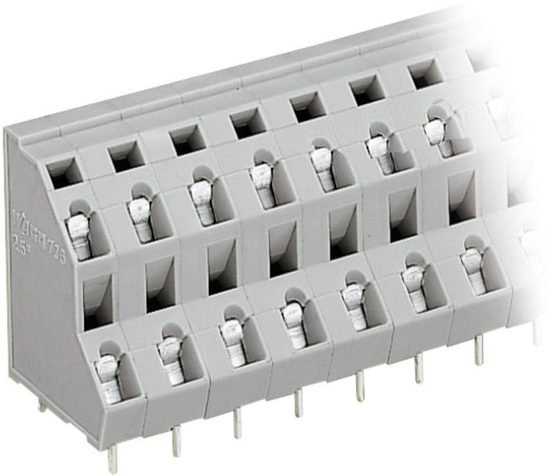 WAGO 736-506 Doppelstockklemme 2.50 mm² Polzahl 12 Grau 1 St.