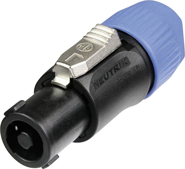 Neutrik NL4FC Lautsprecher-Steckverbinder Stecker, gerade Polzahl (num): 4 Schwarz, Blau 1 St.