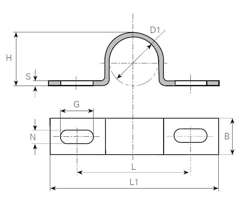 Vogt Verbindungstechnik 5115.99 Klemmmbügel Kontaktoberfläche Verzinkt (Ø) 2.50mm