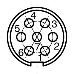 Amphenol C091 31N007 100 2 Rundstecker Buchse, Einbau Gesamtpolzahl: 7 Serie (Rundsteckverbinder): C091 1St.