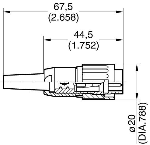 Amphenol T 3274 501 Rundstecker Stecker, gerade Gesamtpolzahl: 3 Serie (Rundsteckverbinder): C091 1St.