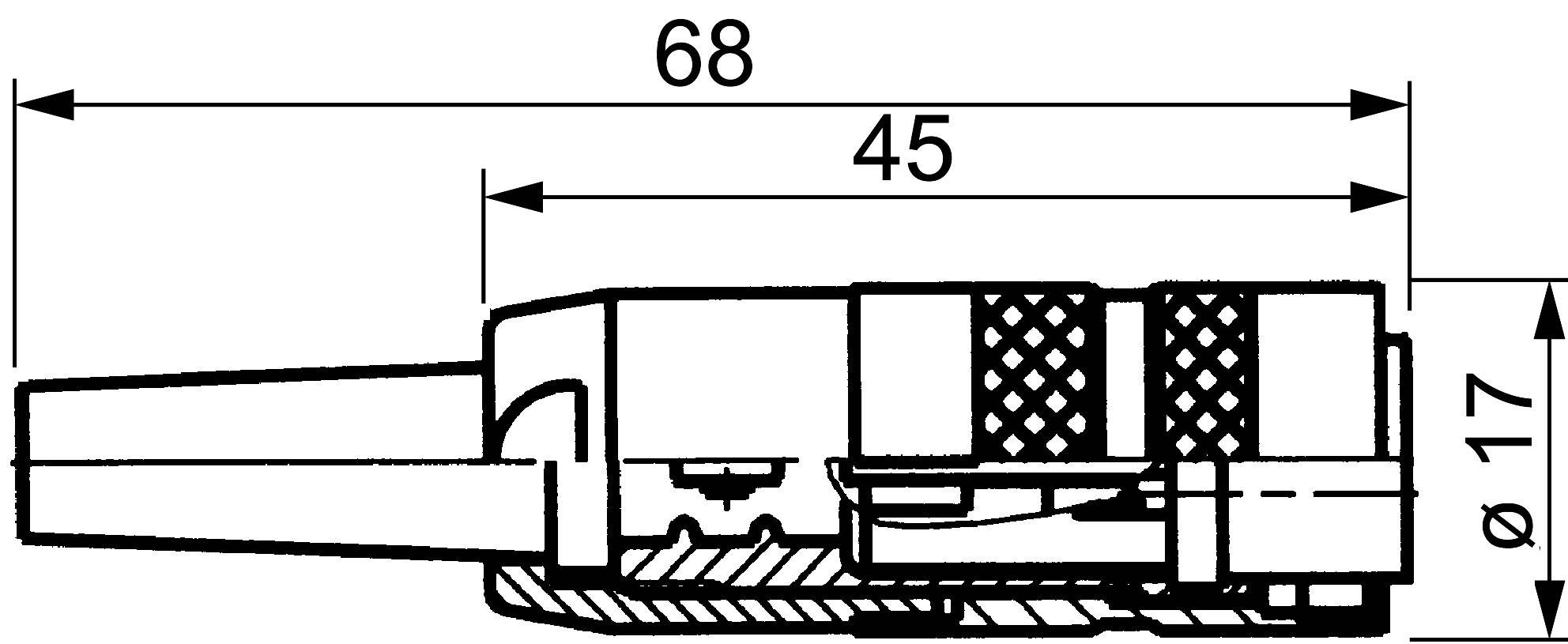 Amphenol T 3301 001 Rundstecker Kupplung, gerade Gesamtpolzahl: 4 Serie (Rundsteckverbinder): C091 1St.