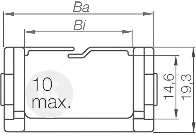 Igus Easy Chain® E-Kette® E08 E08.40.048.0 Energieführungskette Druckknopfprinzip, UL94-V2 Klassifizierung