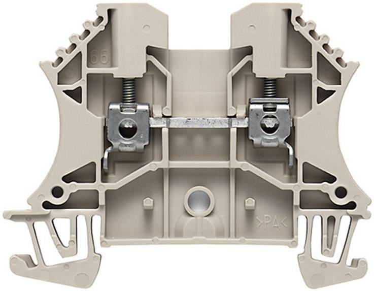 Weidmüller 1040400000-1 Durchgangsreihenklemme Schrauben Dunkelbeige