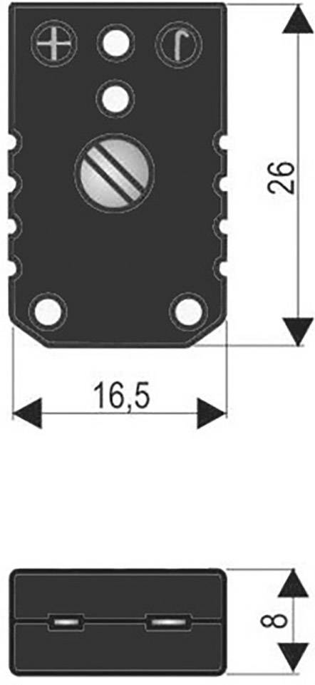 B + B Thermo-Technik 0220 0007 Miniaturkupplung Typ J, schwarz Schwarz Inhalt