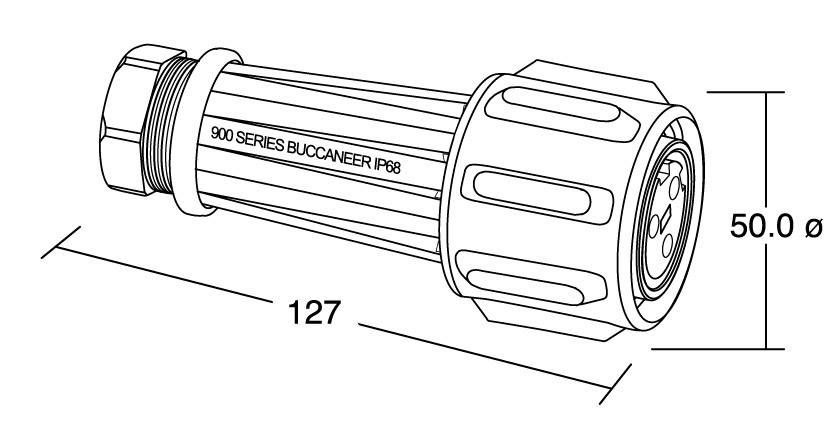 Bulgin PX0911/03/S Rundstecker Buchse, gerade Gesamtpolzahl: 3 Serie (Rundsteckverbinder): PX 1 St.