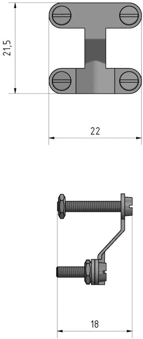 B + B Thermo-Technik 0241 0001 Zugentlastung für Standardsteckverbinder Metall Inhalt