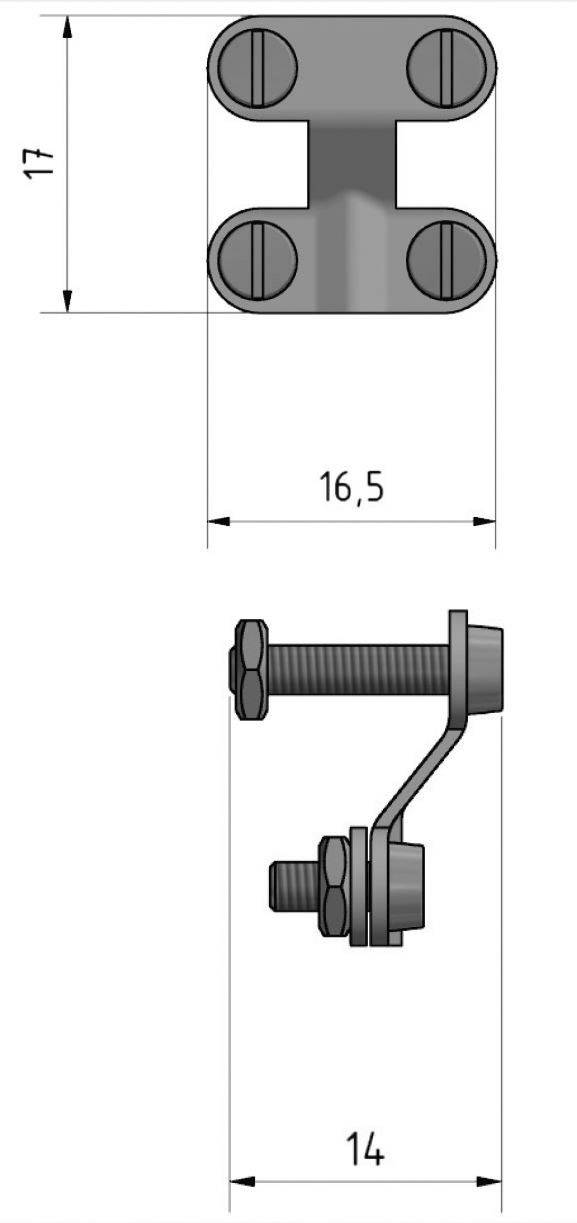 B + B Thermo-Technik 0241 0004 Zugentlastung für Miniatursteckverbinder Metall Inhalt