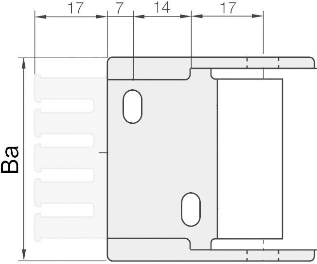 Igus Easy Chain® E-Kette® E14.2 114.2.12PZ Anschlusselement Druckknopfprinzip
