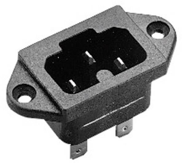 Kaiser 771/48/sw/C Heißgeräte-Steckverbinder 771 Stecker, Einbau vertikal Gesamtpolzahl: 2 + PE 10