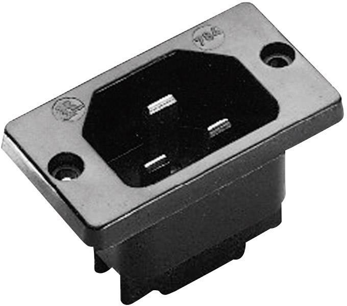 Kaiser 784/sw Heißgeräte-Steckverbinder 784 Stecker, Einbau vertikal Gesamtpolzahl: 2 + PE 16 A Sch