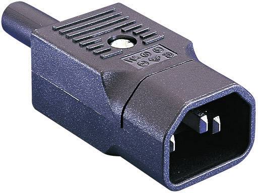 Bulgin PX0686 Kaltgeräte-Steckverbinder PX Stecker, gerade Gesamtpolzahl: 2 + PE 10A Schwarz 1St.