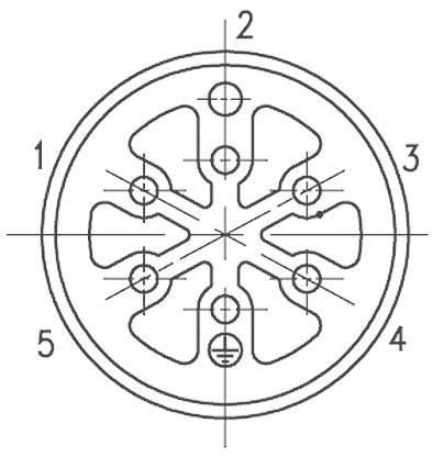 Amphenol C016 10I008 002 1 Rundstecker Stecker, gerade Gesamtpolzahl: 8 + PE Serie (Rundsteckverbinder): C016 1St.