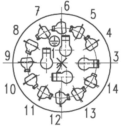 Amphenol C016 10E014 002 1 Rundstecker Kupplung, gerade Gesamtpolzahl: 14 + PE Serie (Rundsteckverbinder): C016 1St.