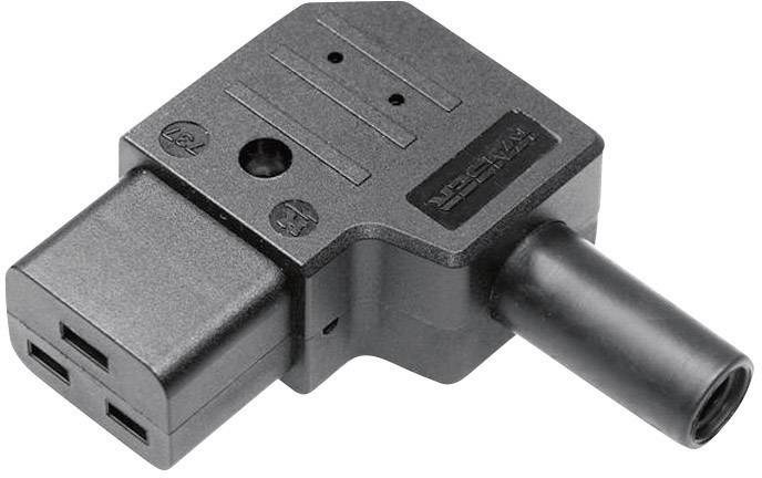 Kaiser Martin 737/sw/C Kaltgeräte-Steckverbinder 737 Buchse, gewinkelt Gesamtpolzahl: 2 + PE 16 A S