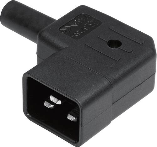 Kaiser Martin 745/sw/C Kaltgeräte-Steckverbinder 745 Stecker, gewinkelt Gesamtpolzahl: 2 + PE 16 A