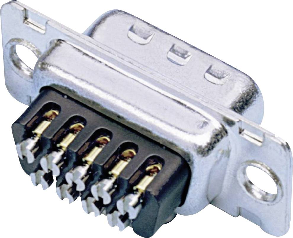 Amphenol 717D A15P ST D-SUB Stiftleiste 180° Polzahl: 15 Schrauben 1St.