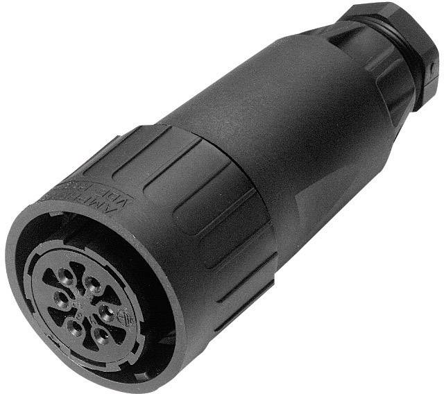 Amphenol C016 10E012 003 2 Rundstecker Kupplung, gerade Gesamtpolzahl: 12 + PE Serie (Rundsteckverb