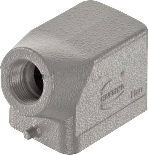 HARTING Han 6B Tüllengehäuse niedrig, 1xPG13,5 seitlicher Kabelabgang, für 1 Bügel (am Unterteil) Verschraubung PG13,5