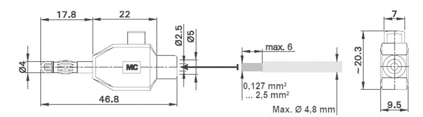 Stäubli KLS4 ROT Büschelstecker Stecker, gerade Stift-Ø: 4 mm Rot 1 St.
