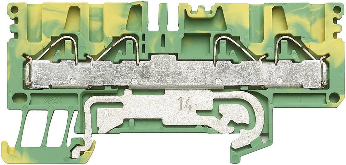 Weidmüller Schutzleiter-Reihenklemmen PPE PPE 2.5/4/4AN 1896160000-1 Grün, Gelb