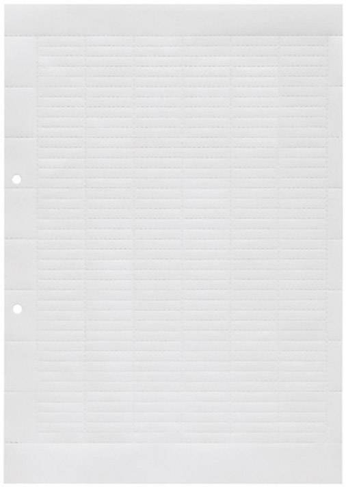 Quadratisches Notizpapier mit perforierten Löchern am linken Rand, geeignet für Ringordner. Ideal für mathematische Berechnungen.