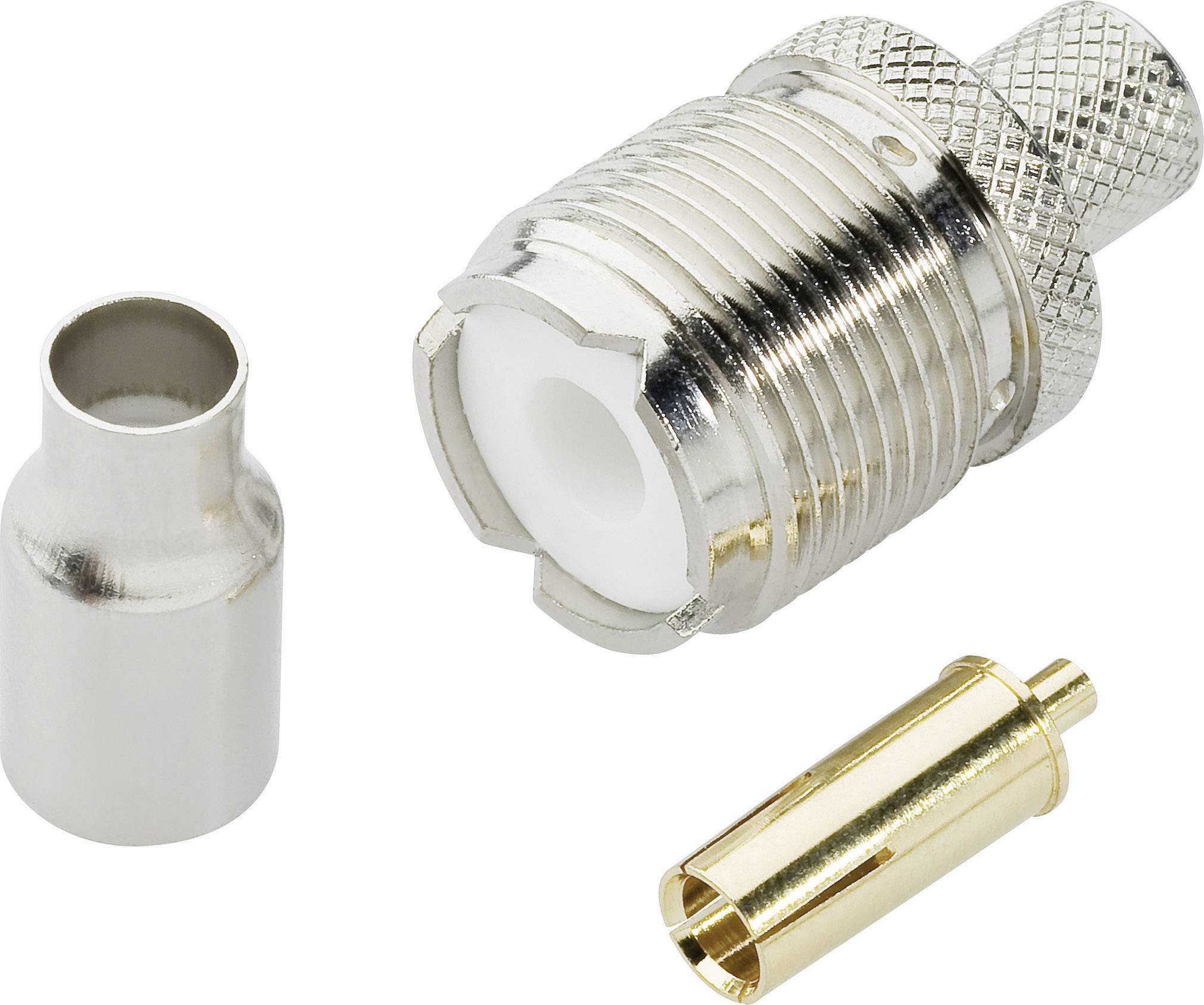 BKL Electronic 0406076 0406076 UHF-Steckverbinder Buchse, gerade 50Ω 1St.