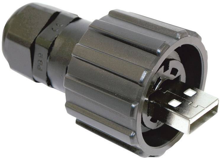 Conec USB 2.0 Stecker-Set - IP67 Stecker, gerade 17-200121 Bajonettverschluss 17-200121 Inhalt: 1 S