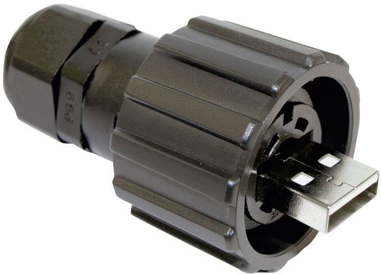 Conec USB 2.0 Stecker-Set - IP67 Stecker, gerade 17-200151 Schraubverschluss M28 17-200151 Inhalt: 1St.