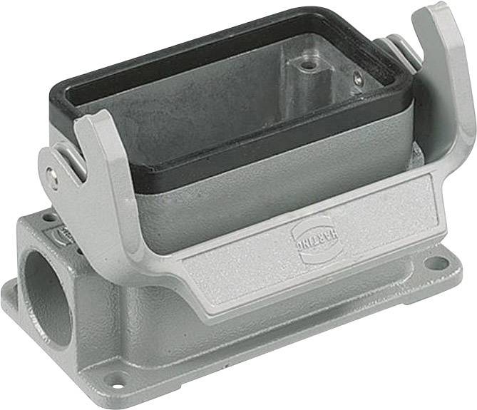HARTING Han 24B Sockelgehäuse niedrig, 1xM25 seitlicher Kabelabgang, mit 1 Längsbügel Verschraubung M25 Klemmbereich