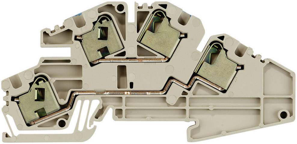 Weidmüller Installations-Reihenklemmen PDL PDL 4 S/N/L 1847630000-1 Beige