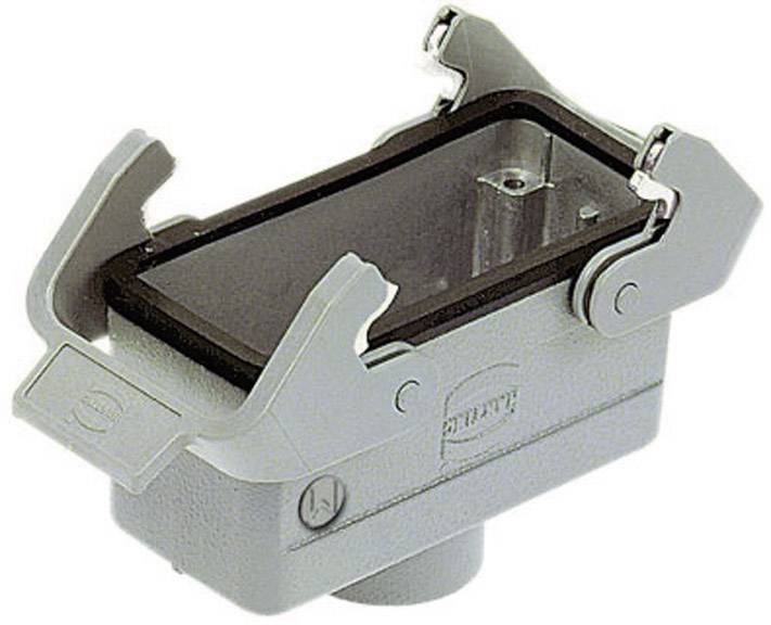 HARTING Han 16B Kupplungsgehäuse niedrig, 1xM25 gerader Kabelabgang, mit 2 Querbügeln Verschraubung M25 Klemmbereich