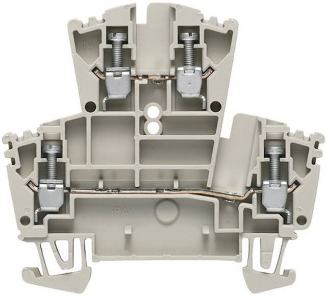 Weidmüller 1021500000-1 Doppelstockklemme Schrauben Dunkelbeige 1 St.