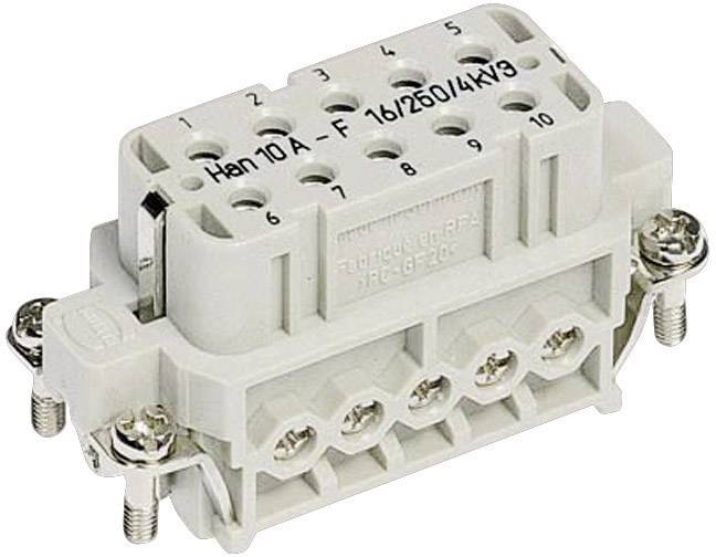 HARTING 09200102812 Buchseneinsatz Han® A 10 + PE Schrauben 1 St.