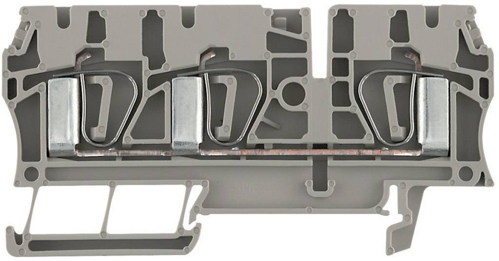 Weidmüller 7904180000-1 Durchgangsreihenklemme Zugfeder Dunkelbeige 1 St.