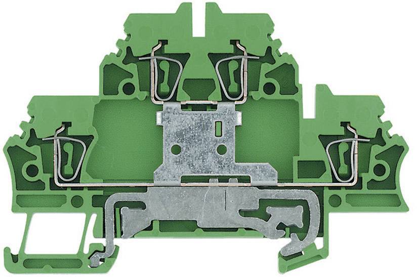 Weidmüller 1690000000-1 Mehrstockklemme Zugfeder Grün-Gelb