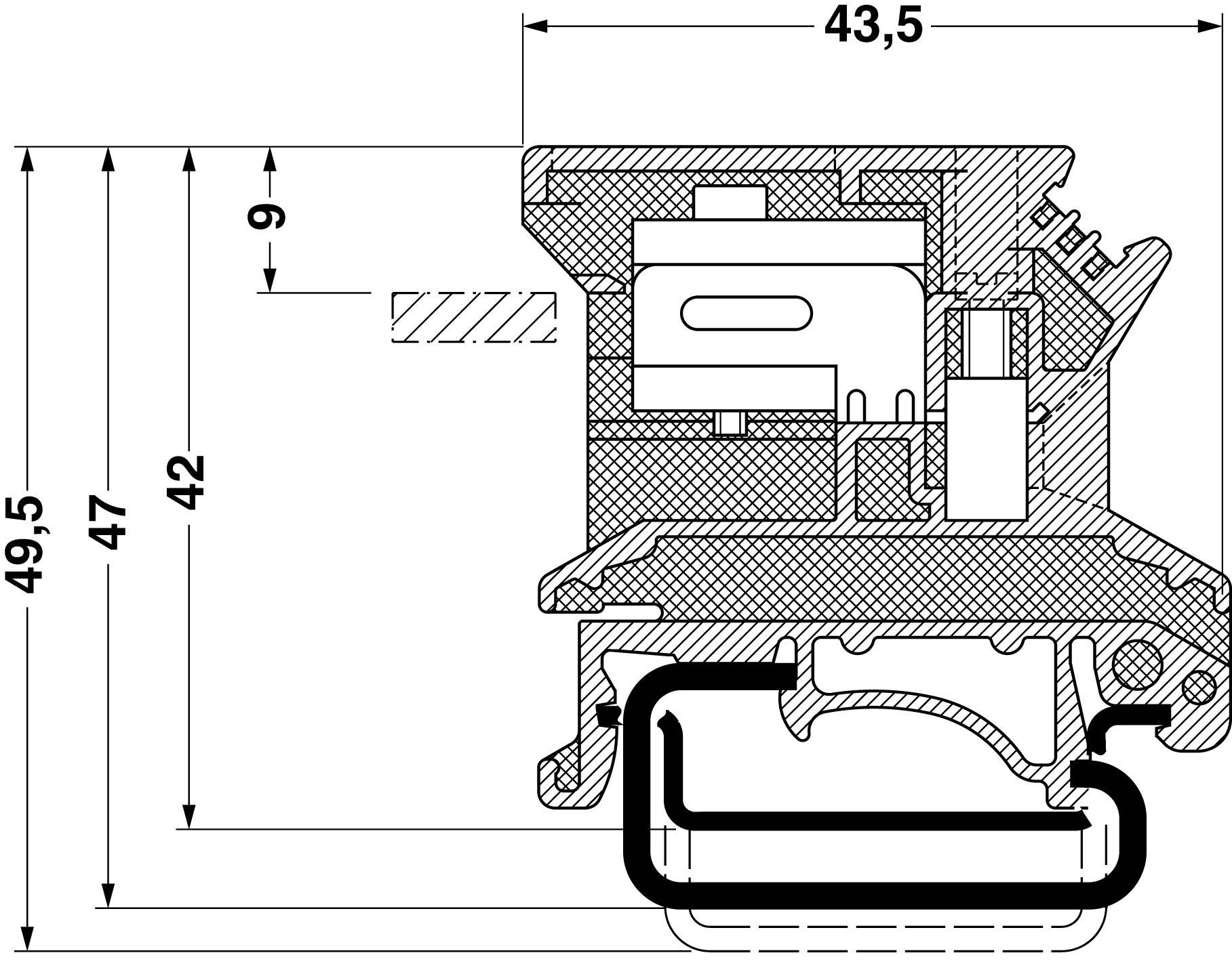 Phoenix Contact 3032004 Trennklemme 6.2 mm Schrauben Blau 1 St.