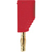 Stäubli SLS425-A Lamellenstecker Stecker, gerade Stift-Ø: 4mm Rot 1St.
