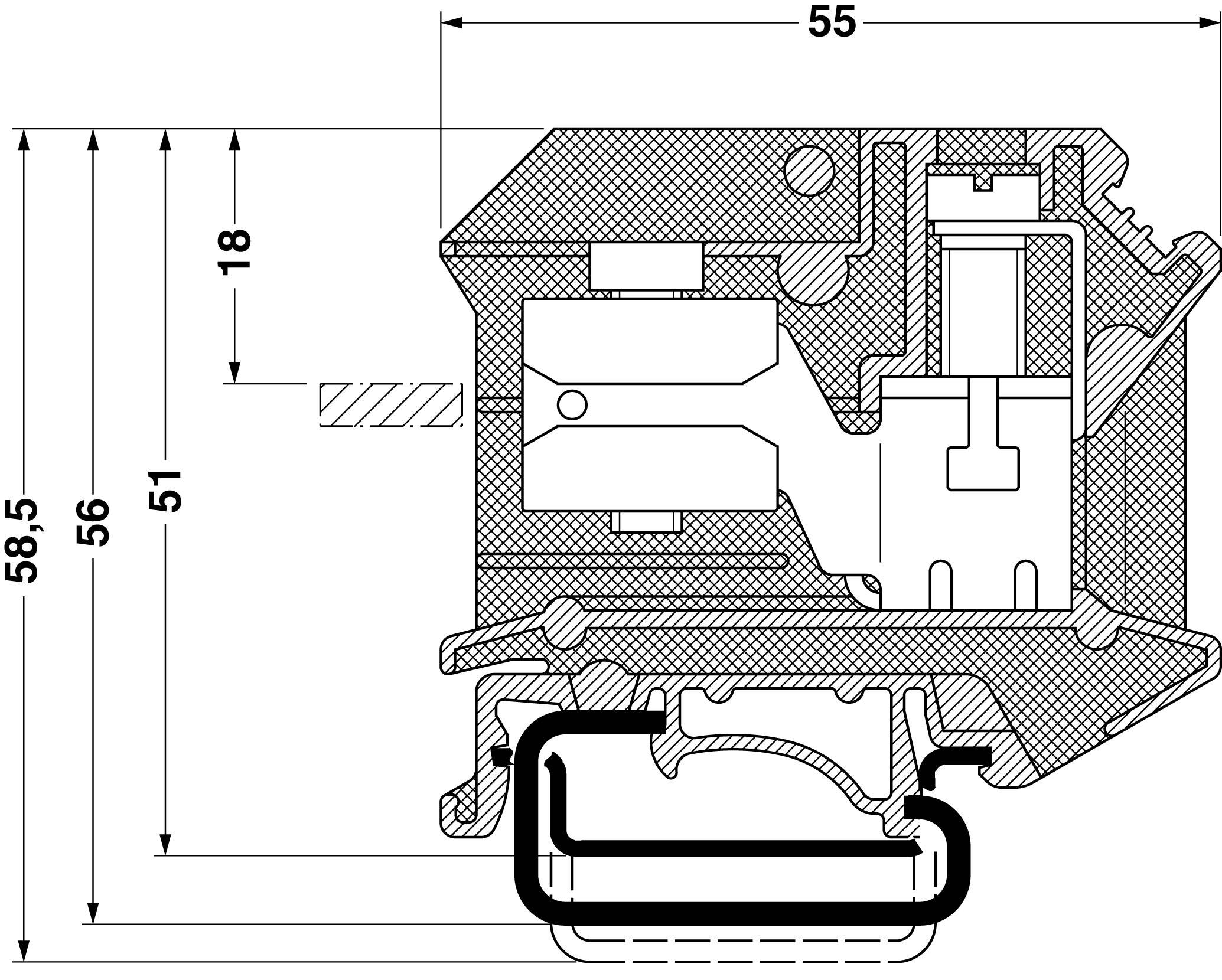 Phoenix Contact 3034015 N-Trennklemme Schrauben Blau 1 St.