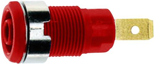 Stäubli SLB 4-F6,3 Sicherheits-Laborbuchse Buchse, Einbau vertikal Stift-Ø: 4mm Rot 1St.