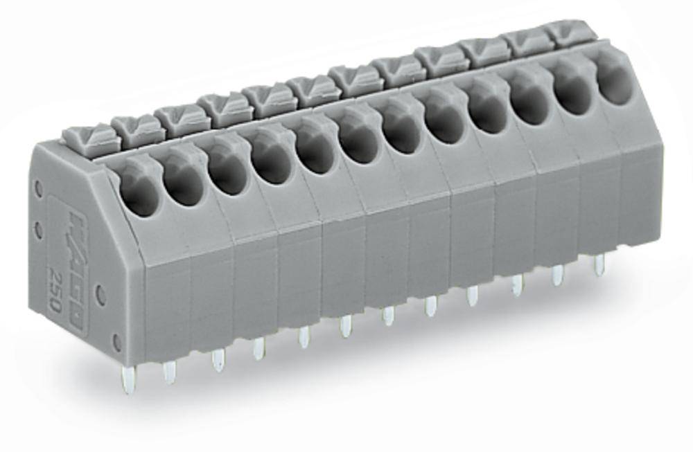 WAGO 250-105 Federkraftklemmblock 1.50 mm² Polzahl 5 Grau 240 St.