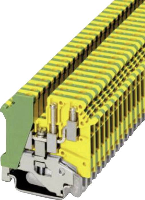 Phoenix Contact 1923076 Dreistock-Schutzleiterklemme 6.2mm Schrauben Grün, Gelb 1St.
