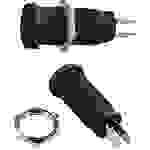 Stäubli XEB-1R Safety jack socket Socket, vertical vertical Pin diameter: 4 mm Black 1 pc(s)