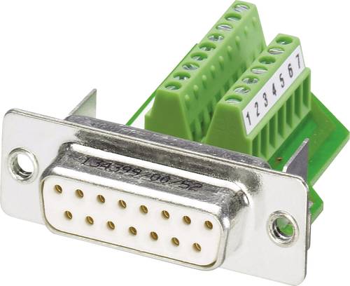 VS-15-BU-DSUB/16-MPT-0,5 1688094 D-SUB Buchse 180° Polzahl: 15 Schrauben 1St.